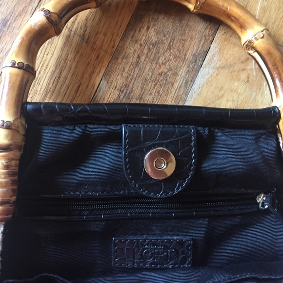 Ann Taylor LOFT Chic Bamboo & Leather Handbag - Picture 4 of 6